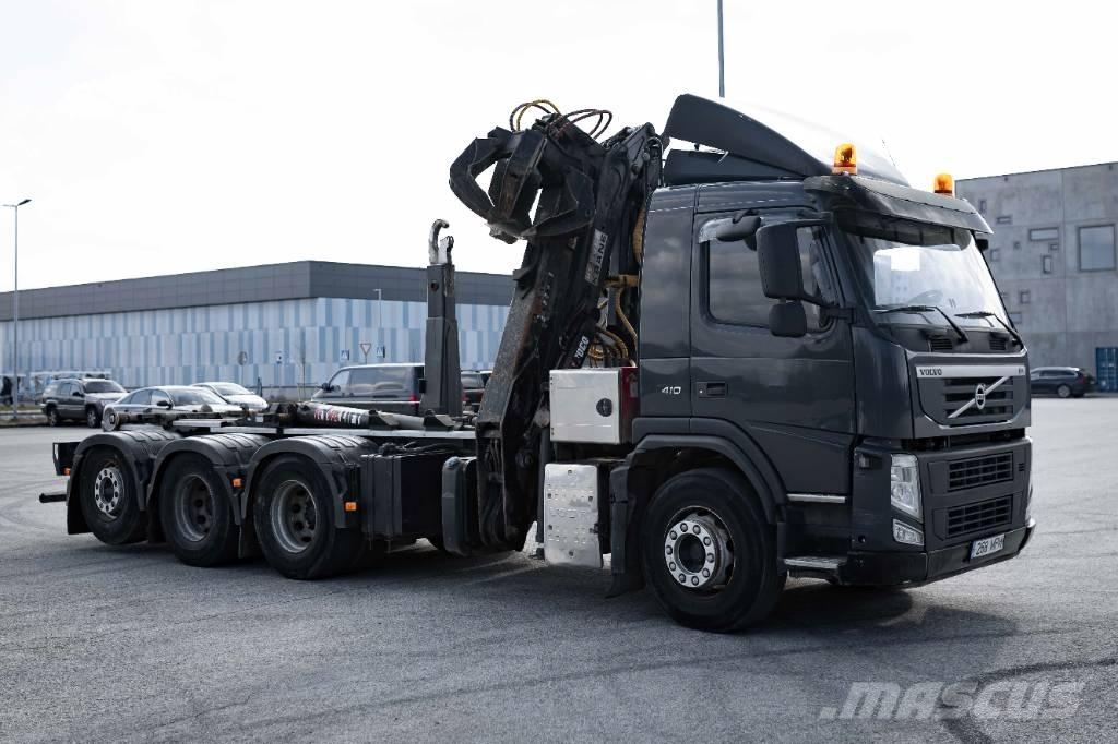 Volvo FM 410 Rol kiper kamioni sa kukom za podizanje tereta