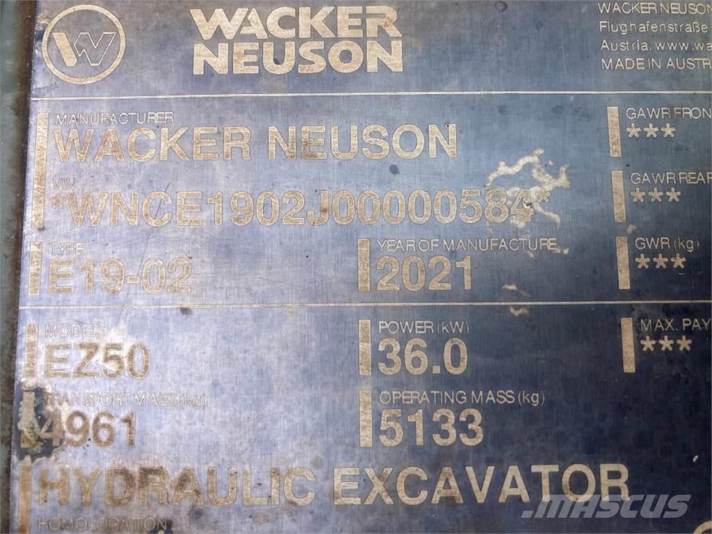 Wacker Neuson EZ50 Mini bageri < 7t