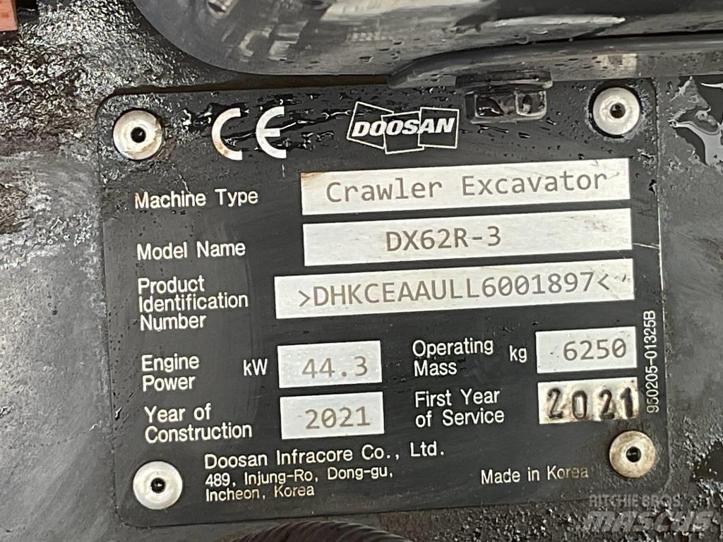Doosan DX 62 R-3 Mini bageri < 7t