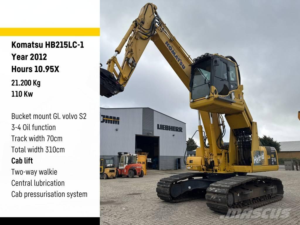 Komatsu HB215LC-1 Bageri za prenos primarnih/sekundarnih sirovina