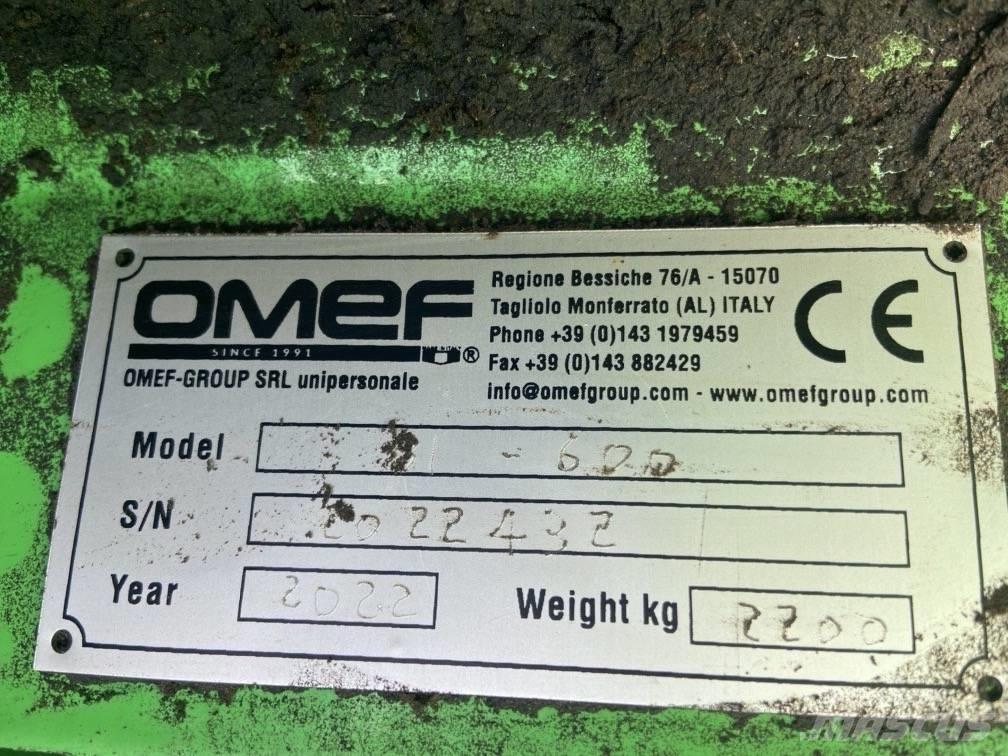  OMEF BI-600 Cepači za drva, drobilice za drvo i strugači
