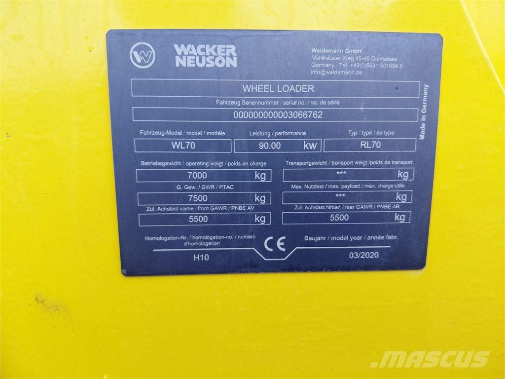 Weidemann WL 70 Utovarivači na točkove