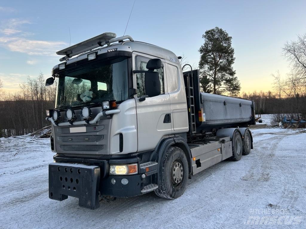 Scania G 480 Rol kiper kamioni sa kukom za podizanje tereta