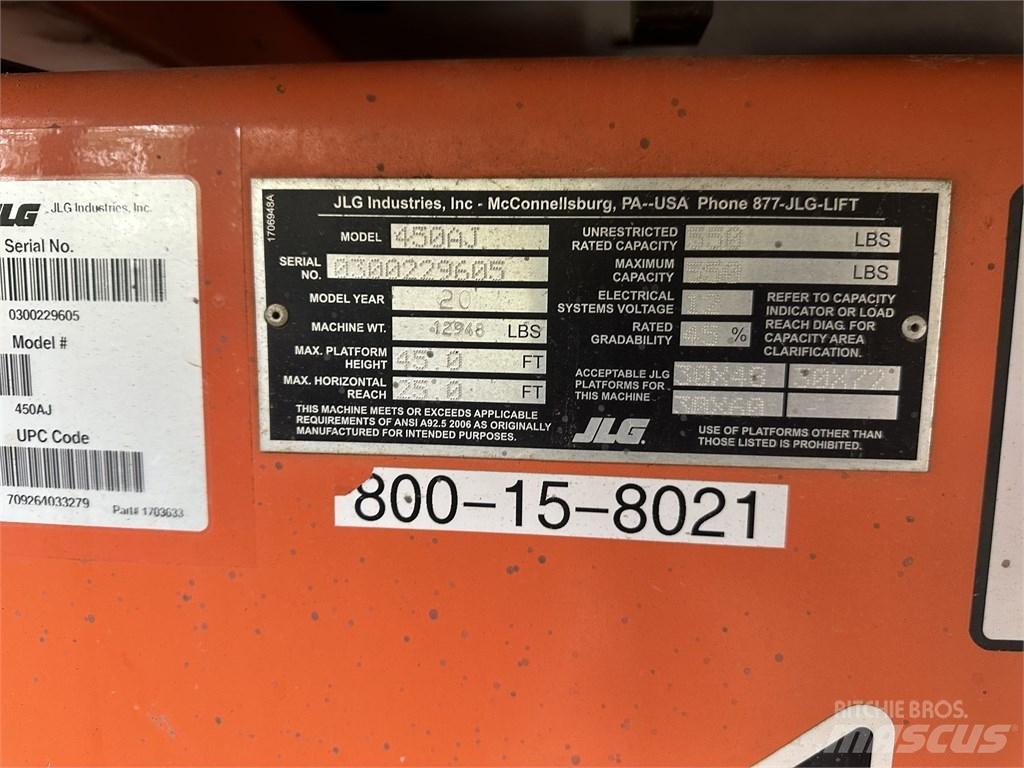 JLG 450 AJ Zglobne podizne platforme