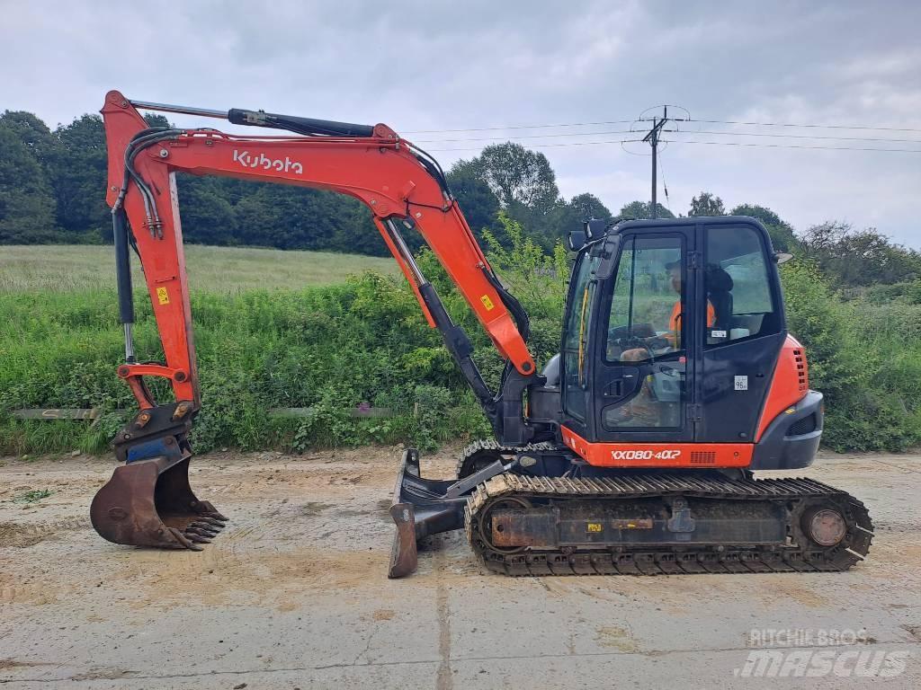Kubota KX 080-4 Midi bageri 7t – 12t