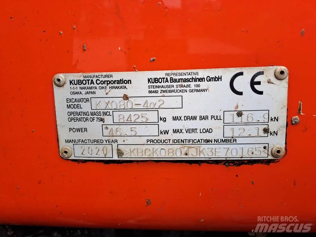 Kubota KX 080-4 Midi bageri 7t – 12t