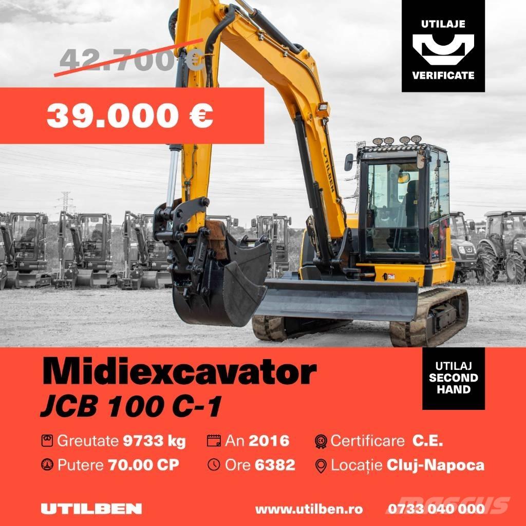 JCB 100 C-1 Midi bageri 7t – 12t