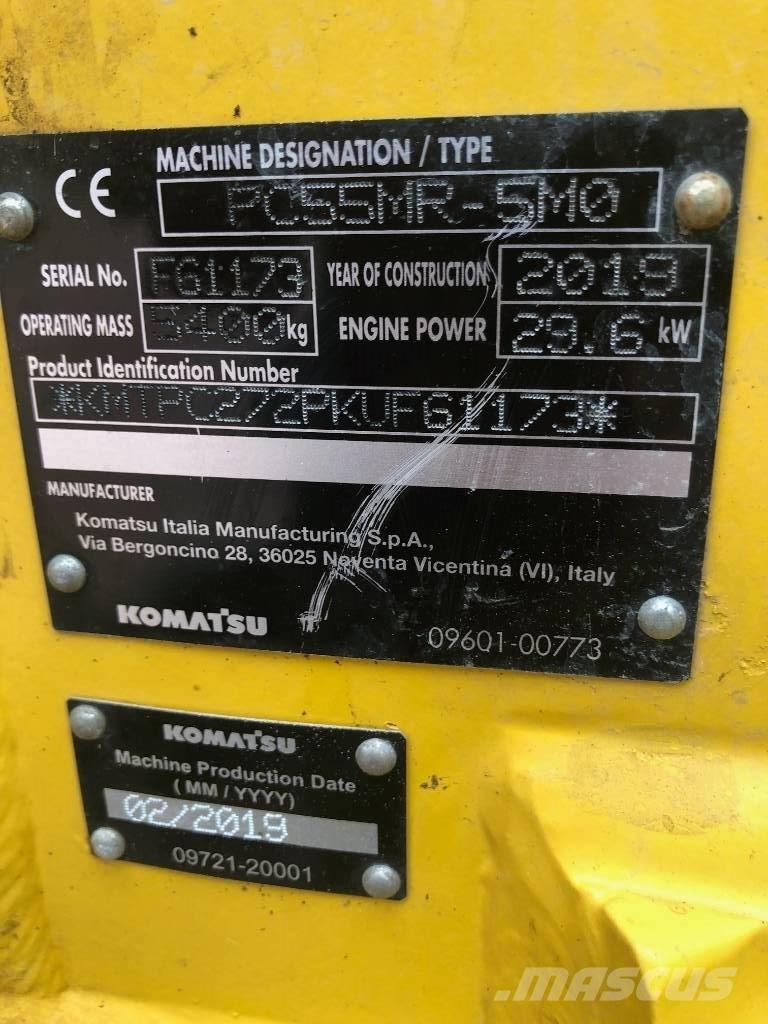 Komatsu PC55MR- 5MO Mini bageri < 7t