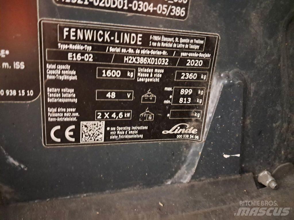 Linde E16-02 Električni viljuškari