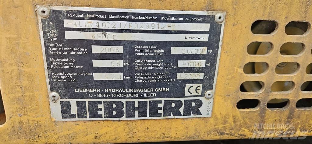 Liebherr A 900 C Bageri točkaši