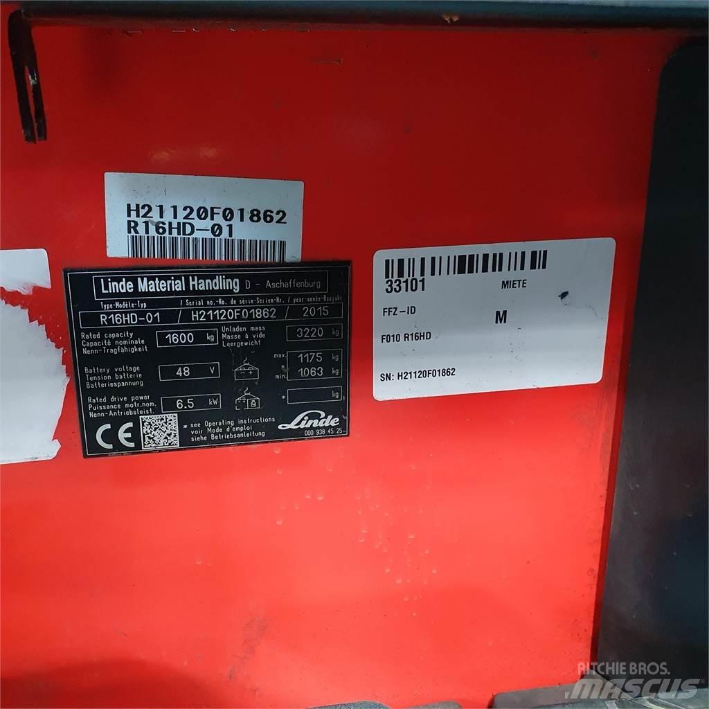 Linde R16HD Viljuškari sa pomičnim stupom