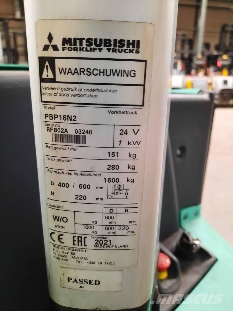Mitsubishi PBP16N2 Nisko podizni električni viljuškar