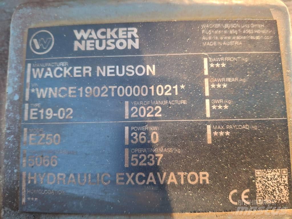 Wacker Neuson EZ50 Bageri guseničari