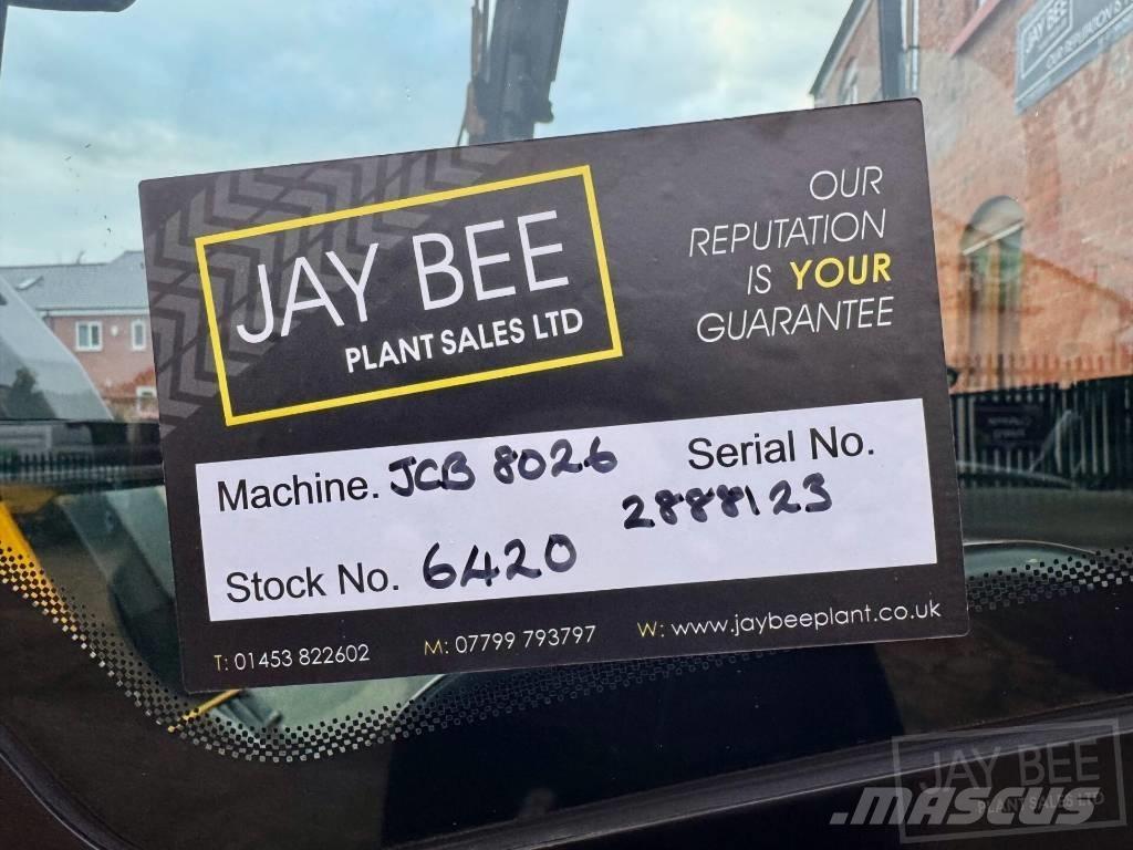 JCB 8026 CTS Mini bageri < 7t