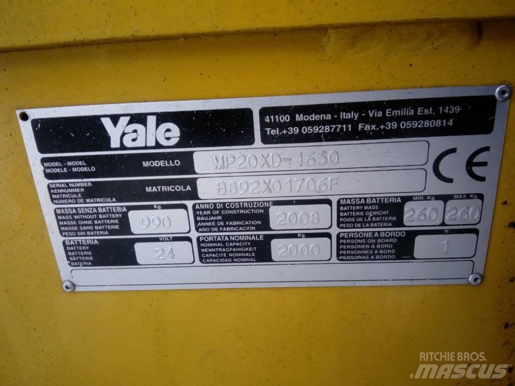 Yale MP 20 XD Nisko podizni električni viljuškar sa stajalištom