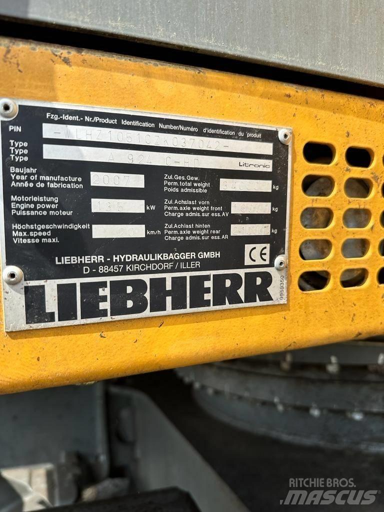 Liebherr A 924C-HD Bageri točkaši