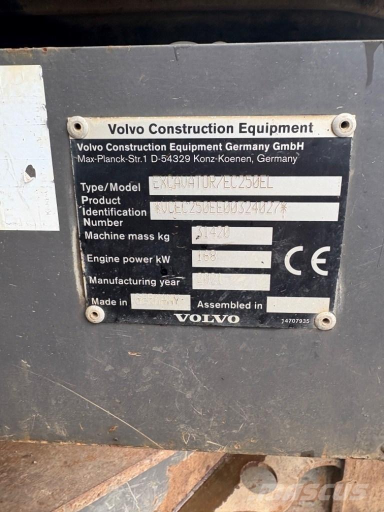 Volvo EC 250 EL Bageri guseničari