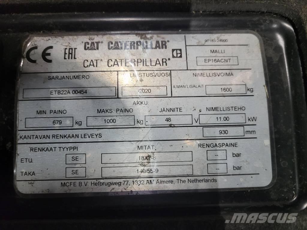 CAT EP16ACNT Električni viljuškari