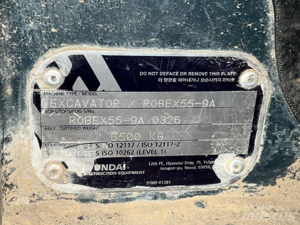 Hyundai Robex 55-9 A Kabine i unutrašnjost