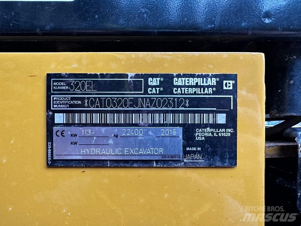 CAT 320 EL Bageri guseničari