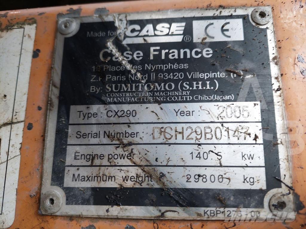 CASE CX 290 Bageri guseničari