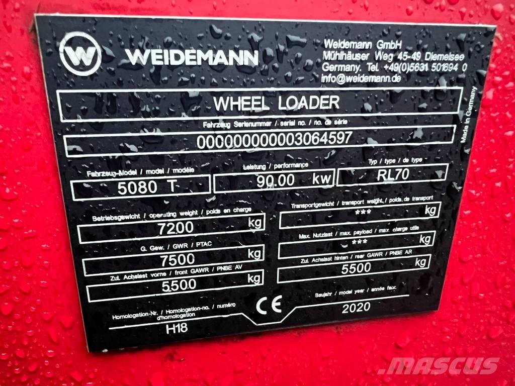 Weidemann 5080T Teleskopski utovarivači točkaši