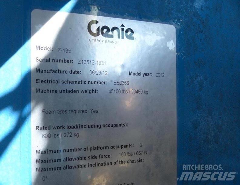 Genie Z135 Zglobne podizne platforme