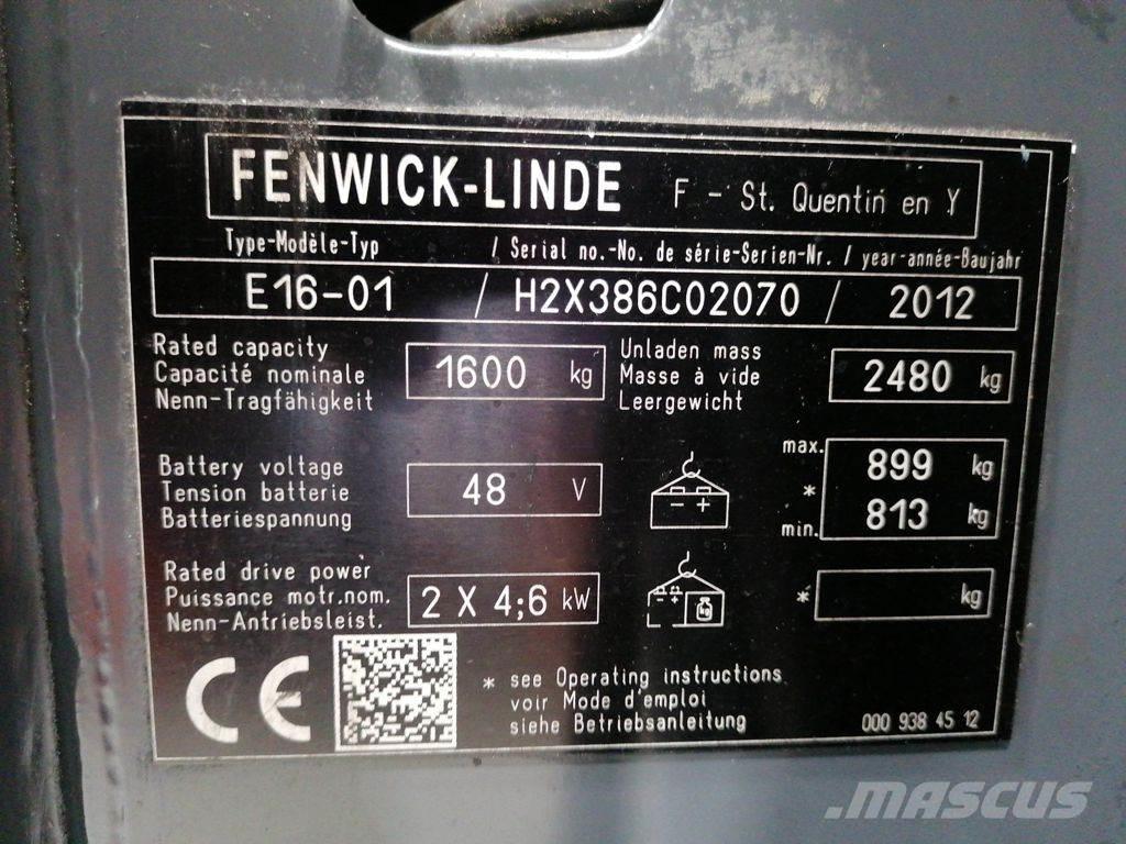 Linde E16-01 Električni viljuškari