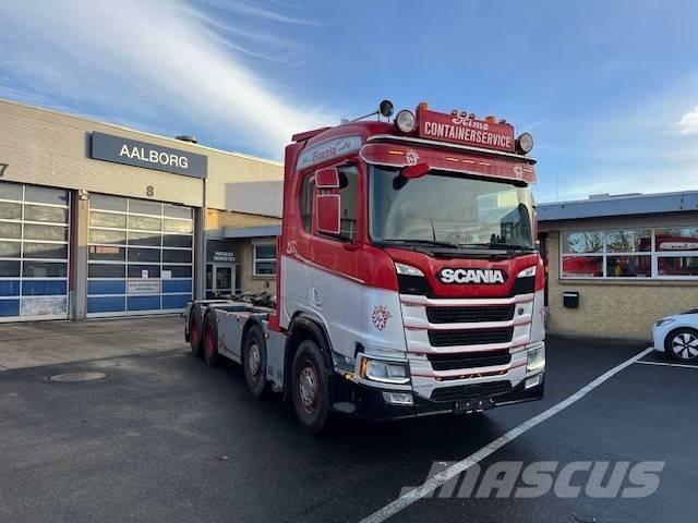 Scania R 500 Rol kiper kamioni sa kukom za podizanje tereta