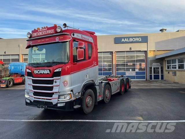 Scania R 500 Rol kiper kamioni sa kukom za podizanje tereta