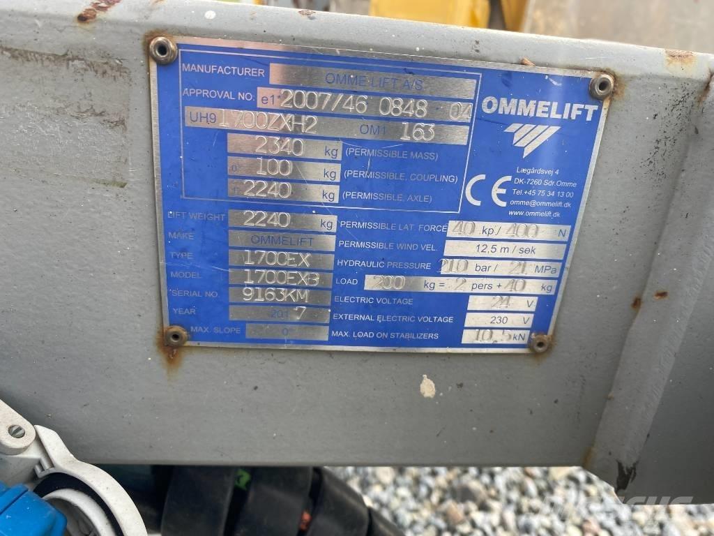 Omme 1700 EBX Vučne prikolice se podiznom košarom