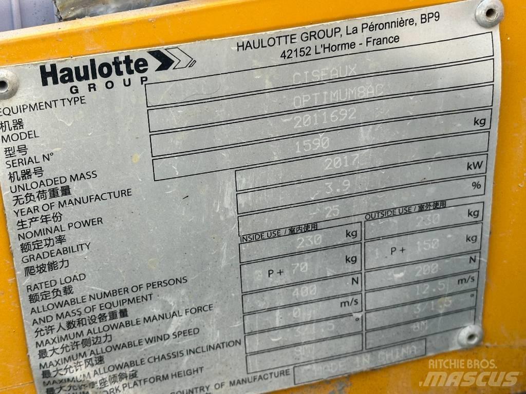 Haulotte OPTIMUM 8 Makazaste platforme