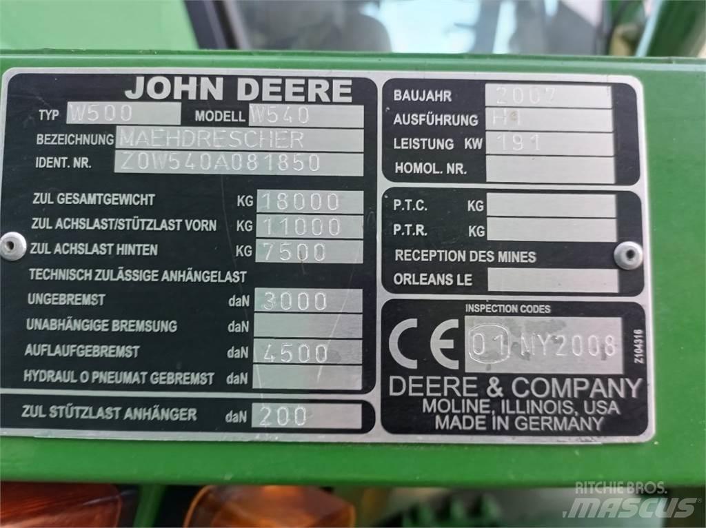 John Deere W540 Kombajni