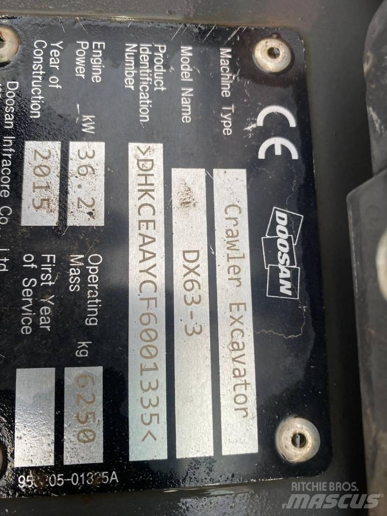 Doosan DX 63-3 Mini bageri < 7t