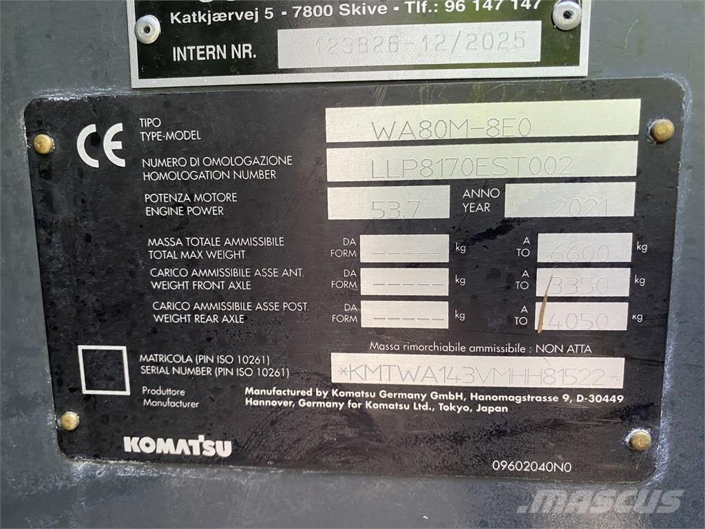 Komatsu WA80M-8EO Višenamenski utovarivači