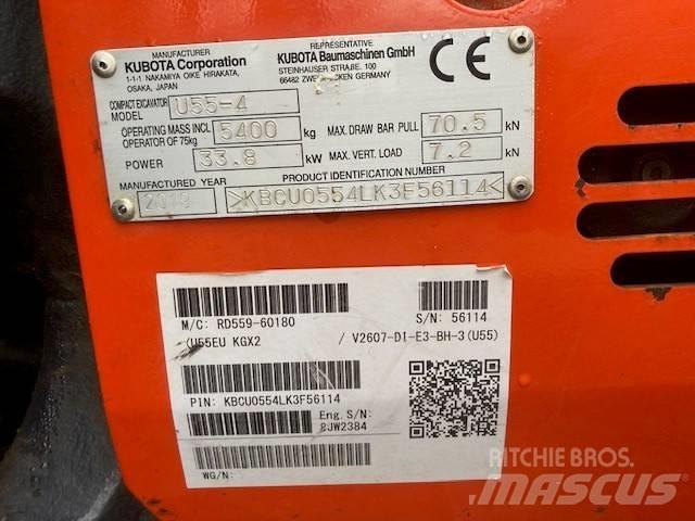 Kubota U 55-4 Mini bageri < 7t