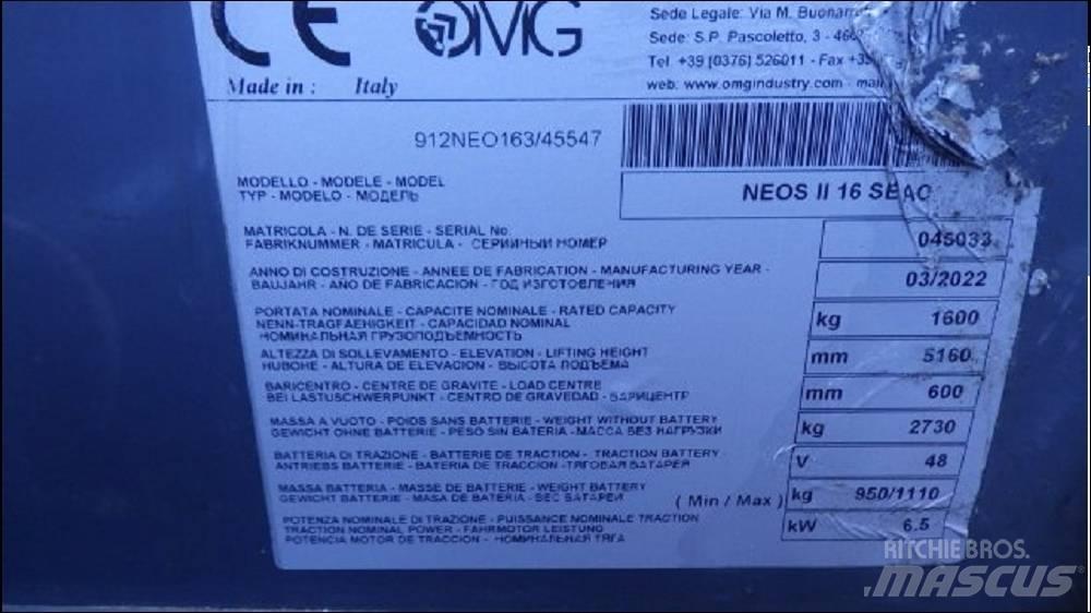 OMG NEOS II 16 SAEC Električni viljuškari