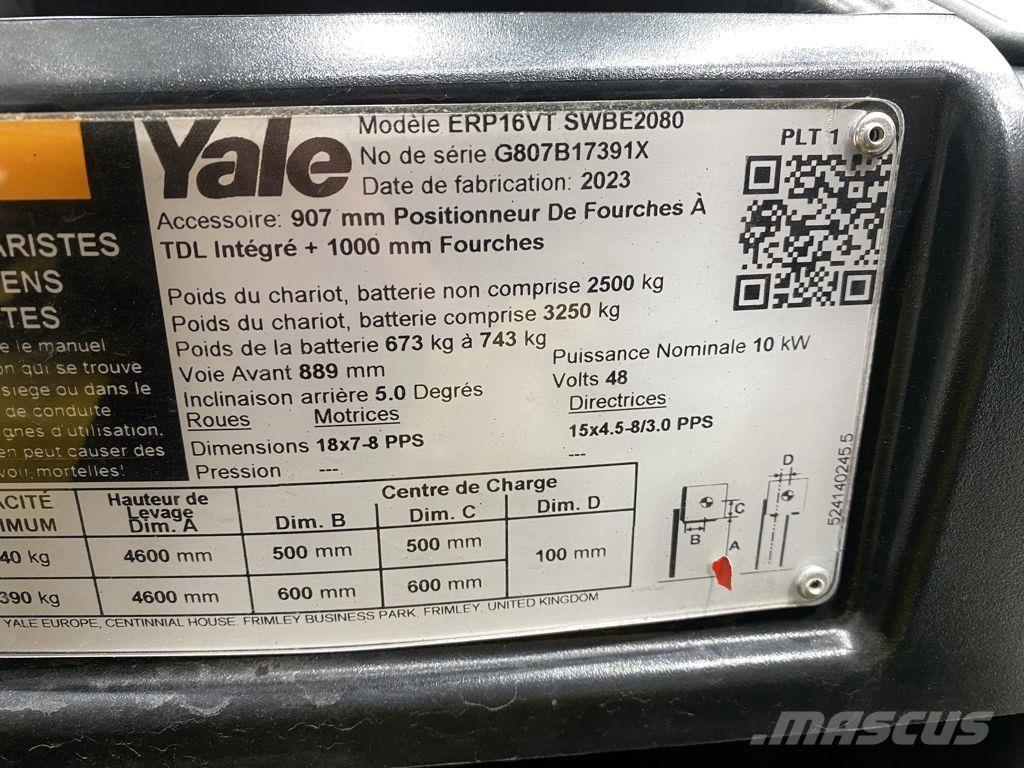 Yale ERP16VT Električni viljuškari