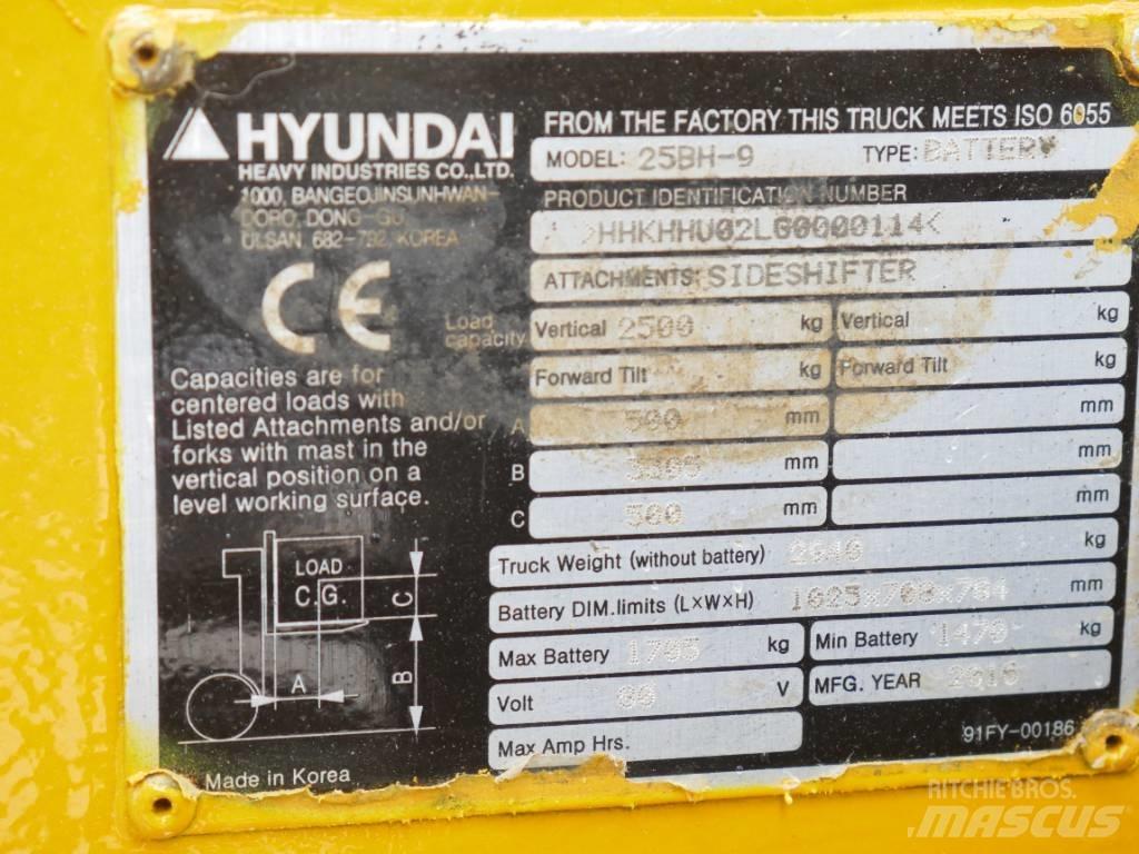 Hyundai 25 BH-9 Električni viljuškari