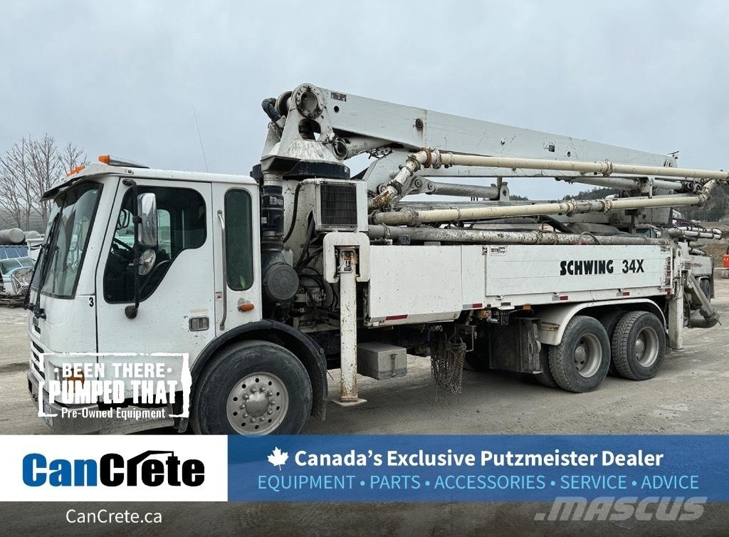 Schwing 34x (#1019) Concrete pump trucks