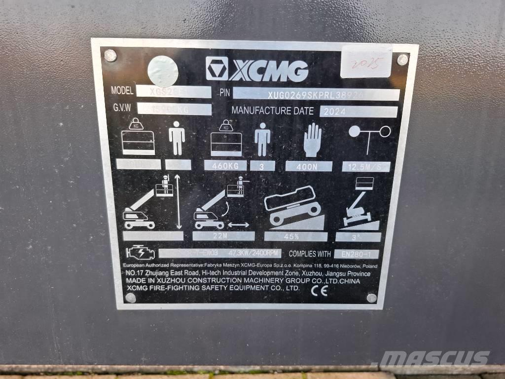 XCMG XGS28E1 | 2024 Teleskopske podizne platforme