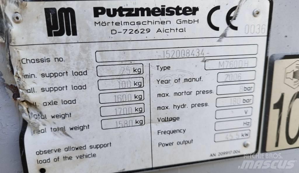 Putzmeister 760 Estrih pumpe
