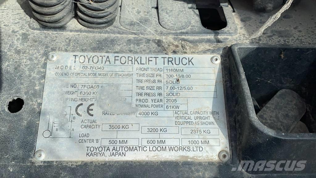 Toyota 02-7 FG 40 Plinski viljuškari