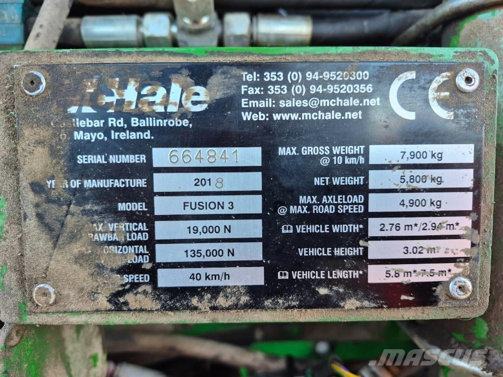 McHale Fusion 3 Prese/balirke za rolo bale