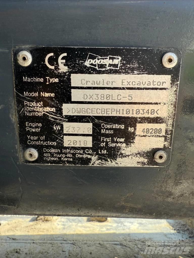 Doosan DX 380 LC-5 Bageri guseničari