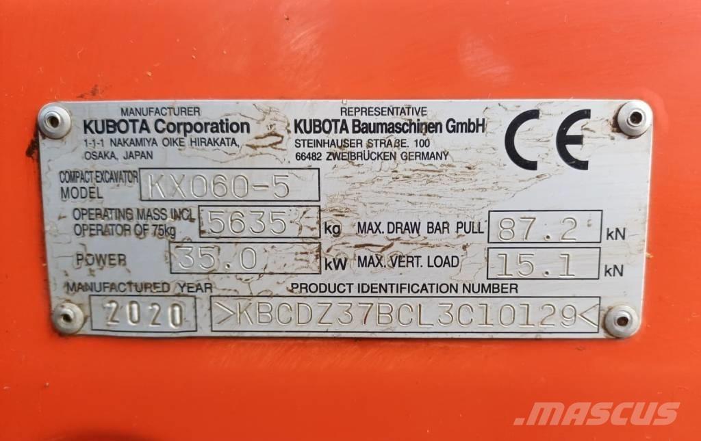 Kubota KX 060-5 Mini bageri < 7t