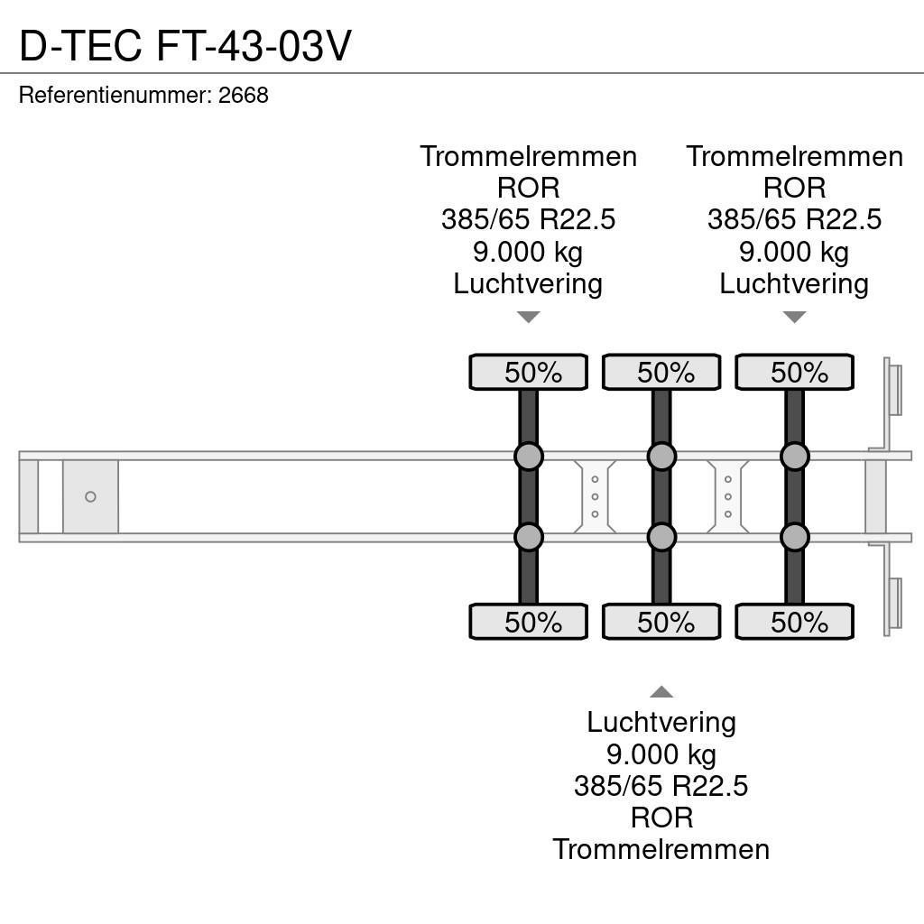 D-tec FT-43-03V Poluprikolice sa voznim postoljem