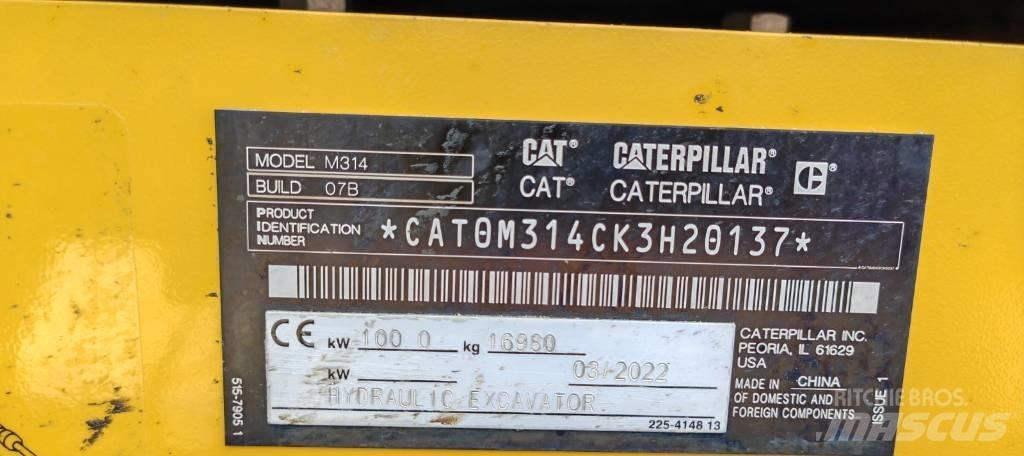 CAT 314 Bageri točkaši