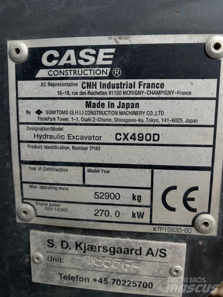 CASE CX 490 D Bageri guseničari
