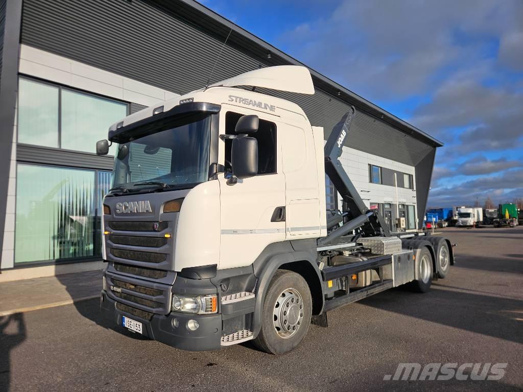 Scania R 450 6x2*4 Rol kiper kamioni sa kukom za podizanje tereta